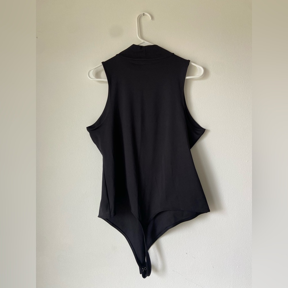 Nine West Black Sleeveless‎ Thong Turtleneck Bodysuit - Picture 6 of 7